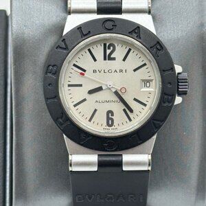 BVLGARI Bulgari Diagono AL 38 A Aluminum with Box & Booklets